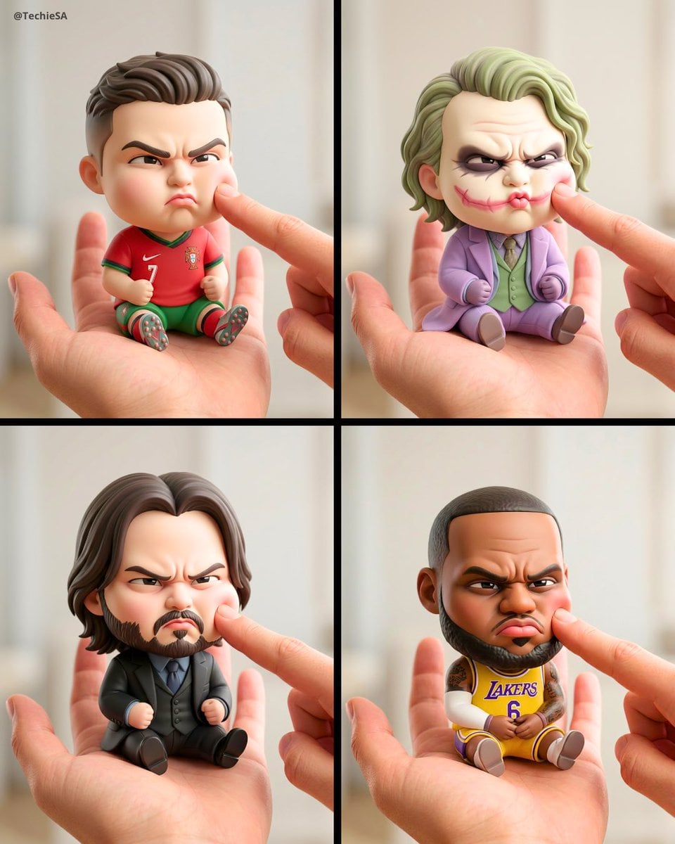 Chibi AI figurine generator example