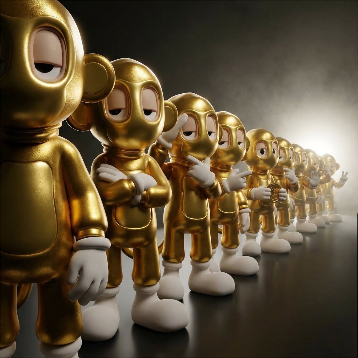 Lineup AI figurine generator example